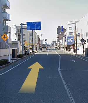 342号線を直進